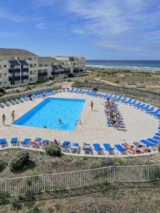 Cosy T2 Front De Mer Piscine Parking Terrasse Lacanau Exteriér fotografie